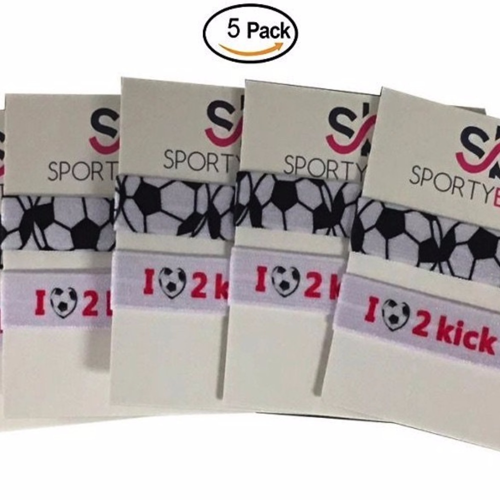 Soccer Hair Accessories, Soccer Hair Ties