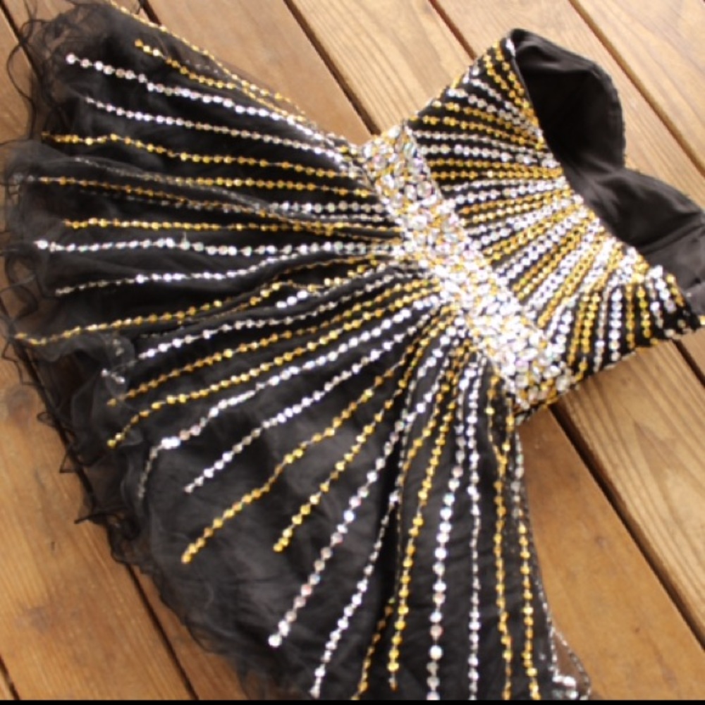 Gold & Silver Homecoming Dress