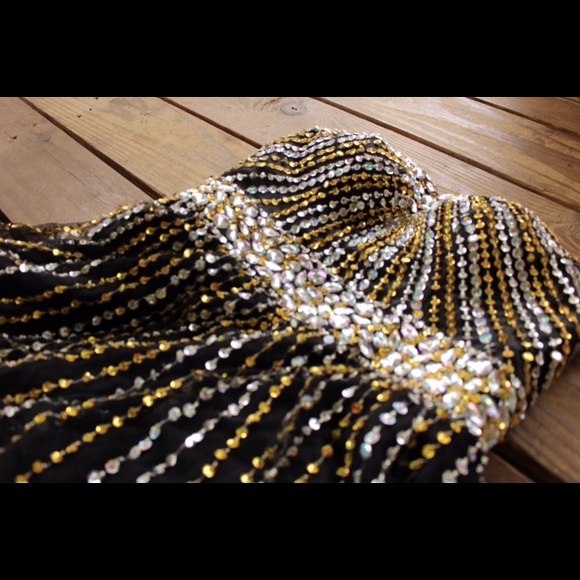 Gold & Silver Homecoming Dress - Picture 4 of 5