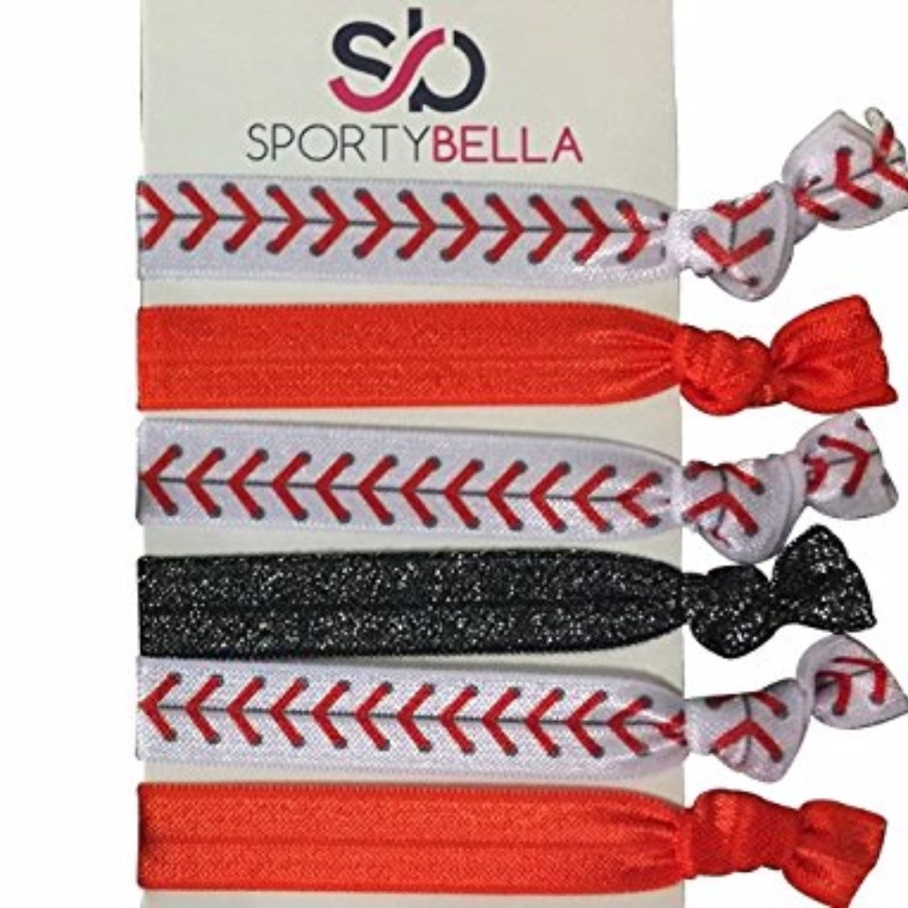 Baseball Hair Accessories, Baseball Hair Ties
