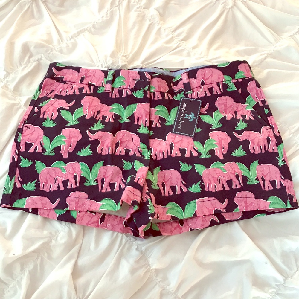NWT SIMPLY SOUTHERN ELEPHANT SHORTS