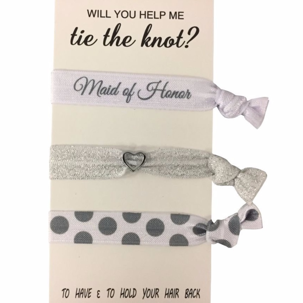 Bridesmaid Hair Ties, Bridesmaid Hair Accessories