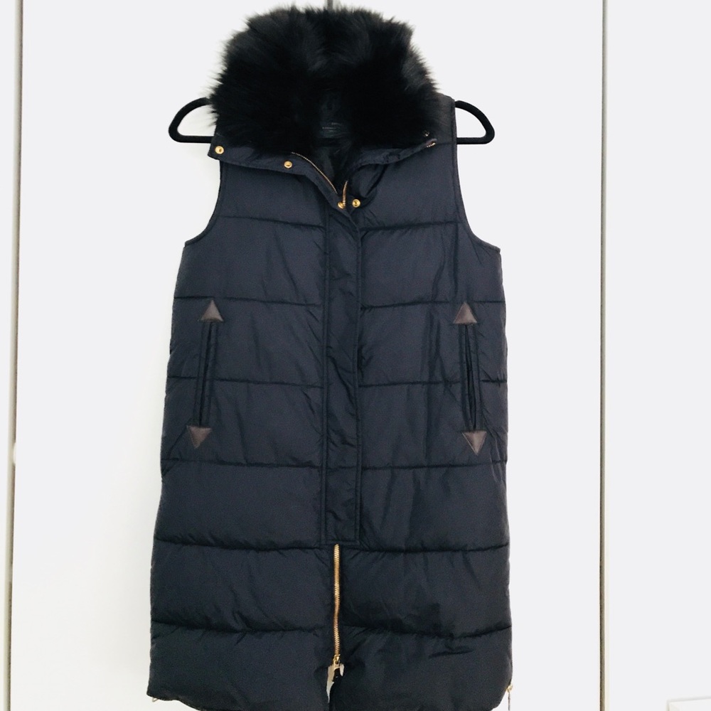 Zara Puffy Faux Fur Vest