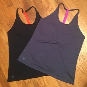 2 Athleta Racerback Tanks, size M