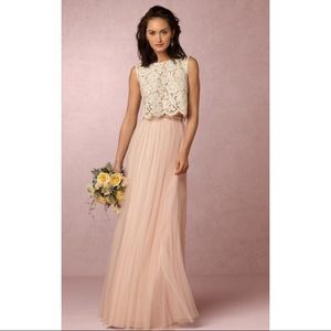 BHLDN Blush Louise Tulle Skirt