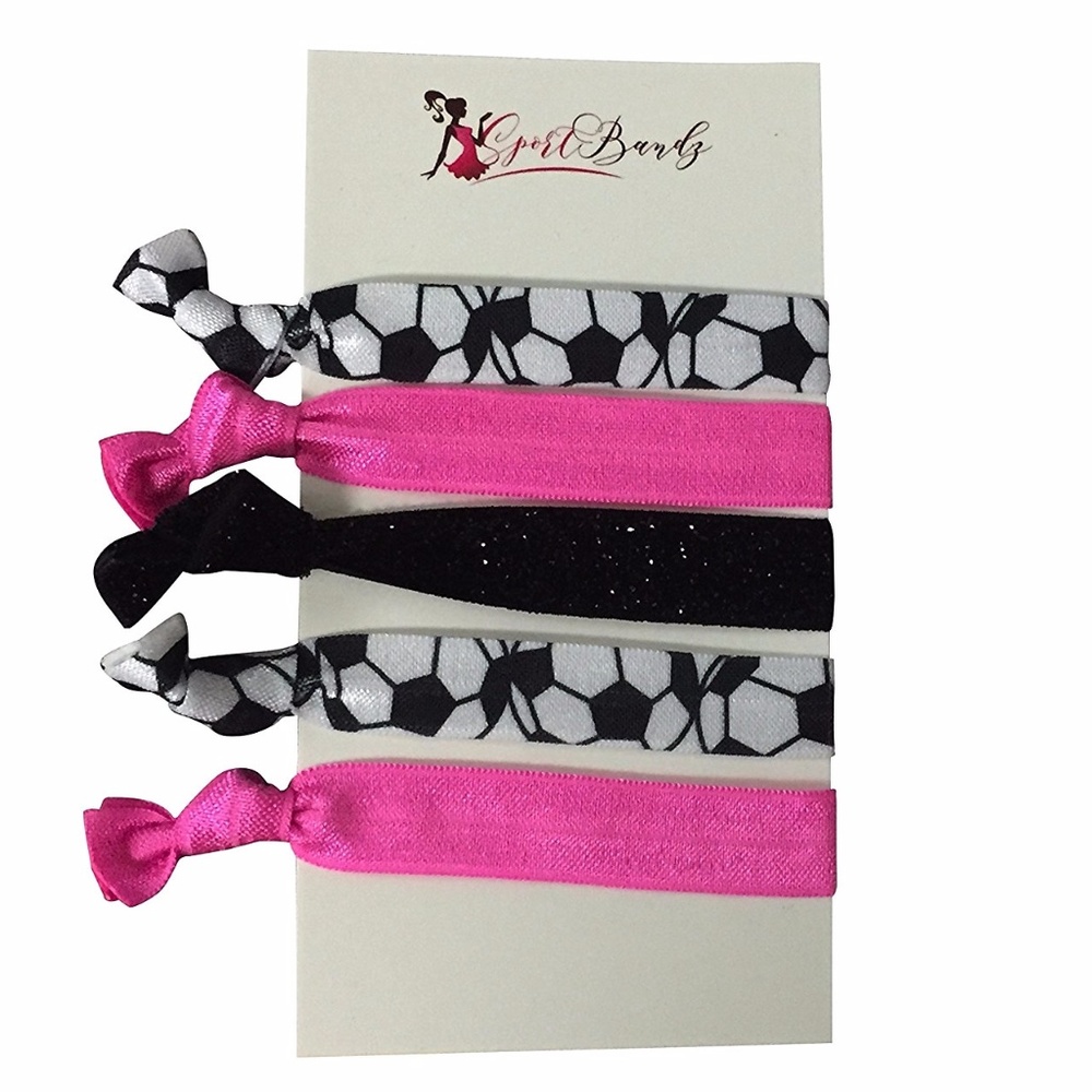 Soccer Hair Accessories, Soccer Hair Ties