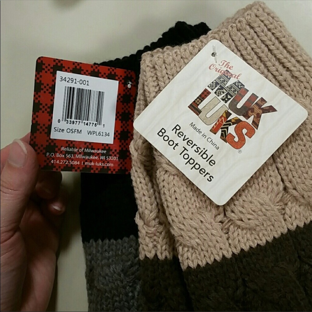 Muk Luk reversible boot toppers