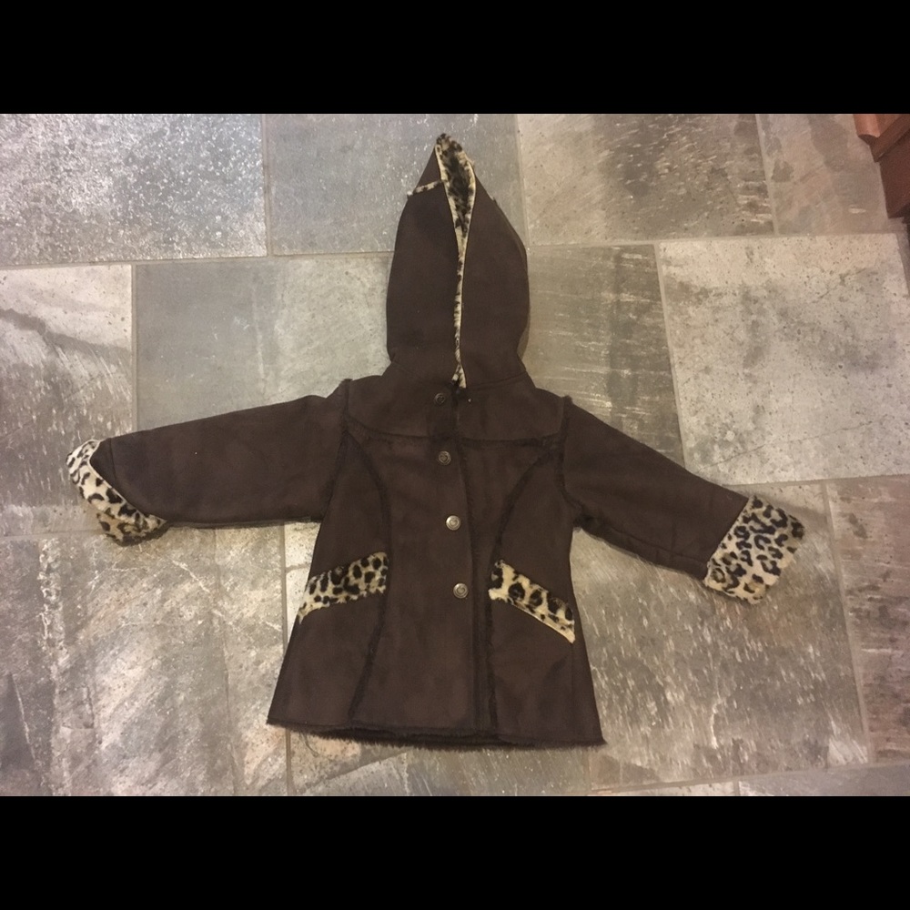 Osh kosh  3t leopard jacket