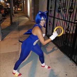 Custom Made Sonic Costume - Medium/Large