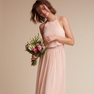 BHLDN Donna Morgan "Alana" Bridesmaid Dress: Blush