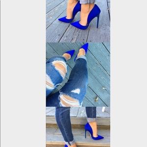 Justfab Royal Blue Heels