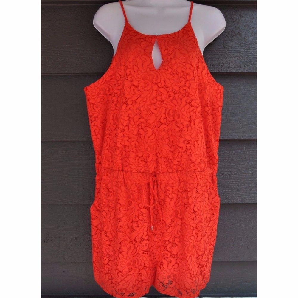 NEW Persimmon Lace Halter Neck Romper [B9] - Picture 4 of 7