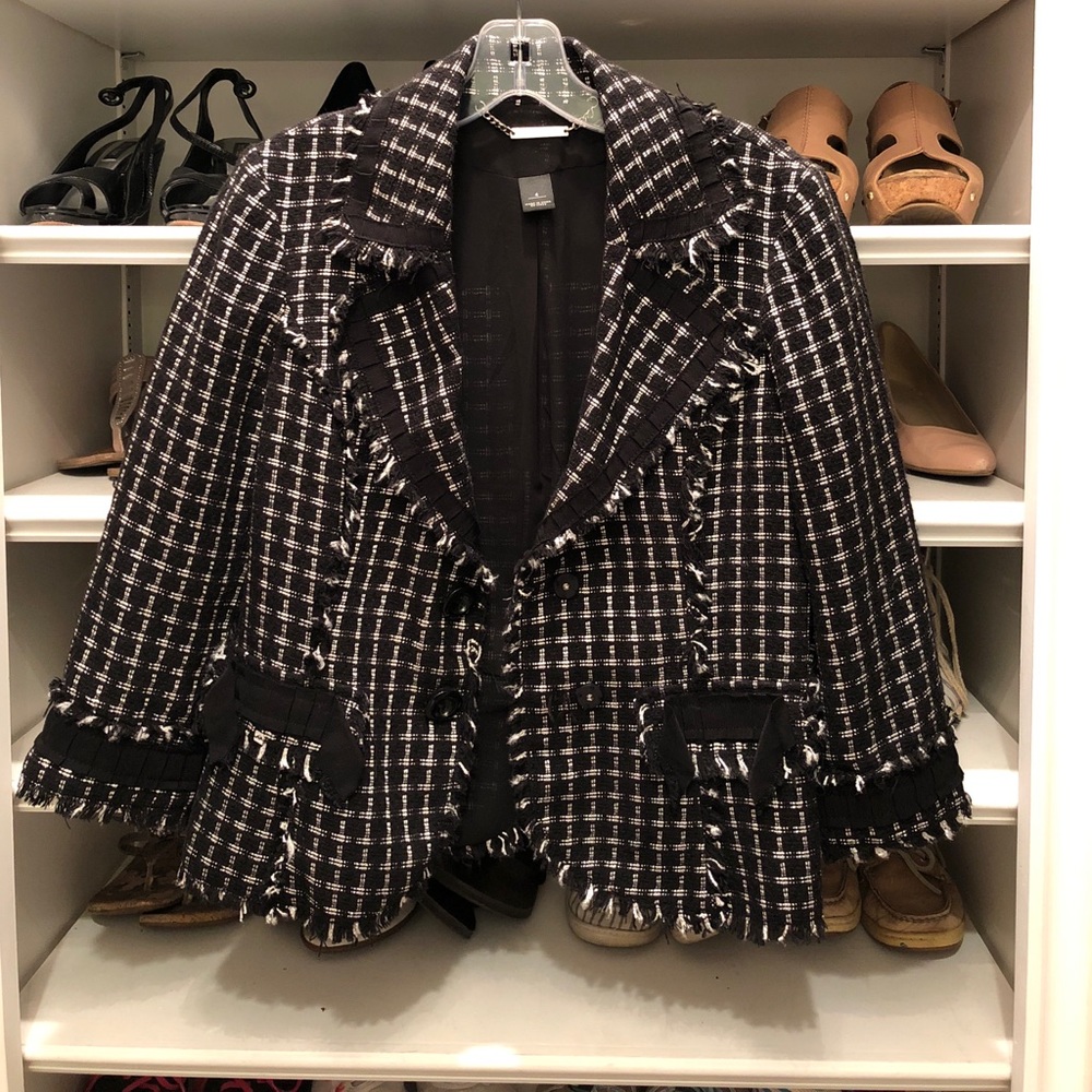 White House Black Market plaid jacket