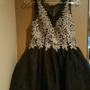 Black and Gold Dress