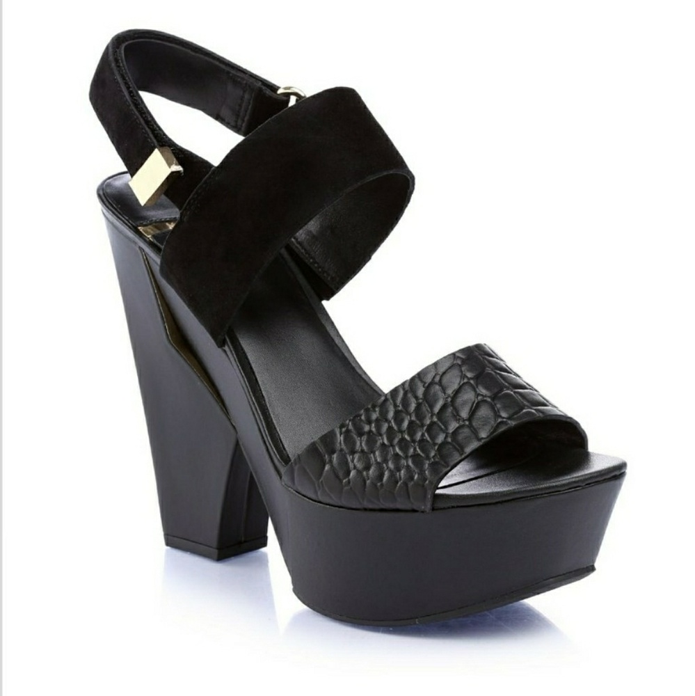 Marciano tropical wedge sandals