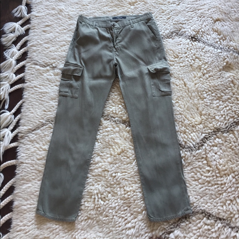 Barley worn J Brand twill cargo pants