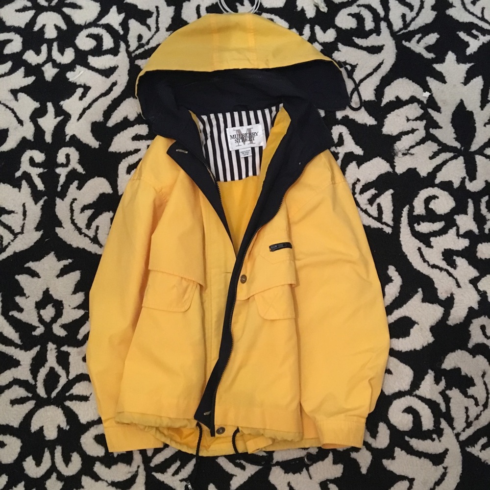 Yellow rain coat
