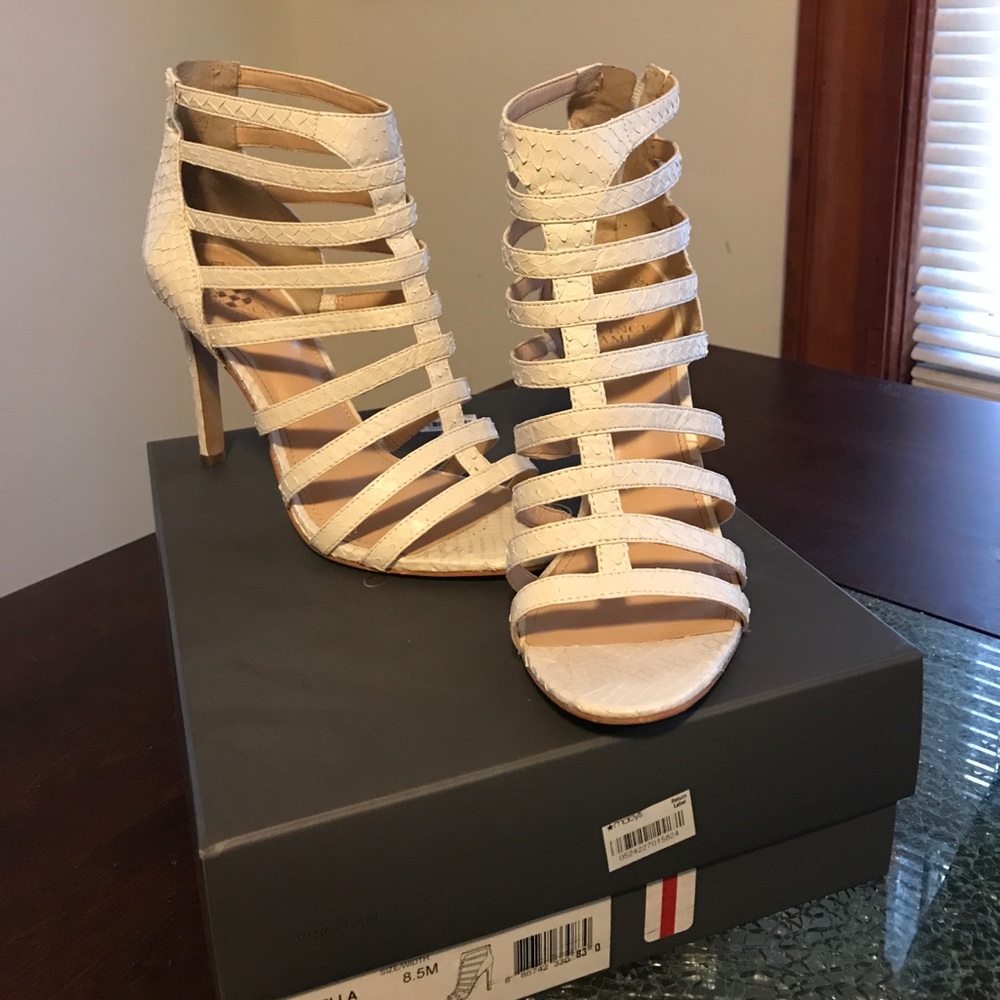 White Vince Camuto Heels/sandals. Worn once