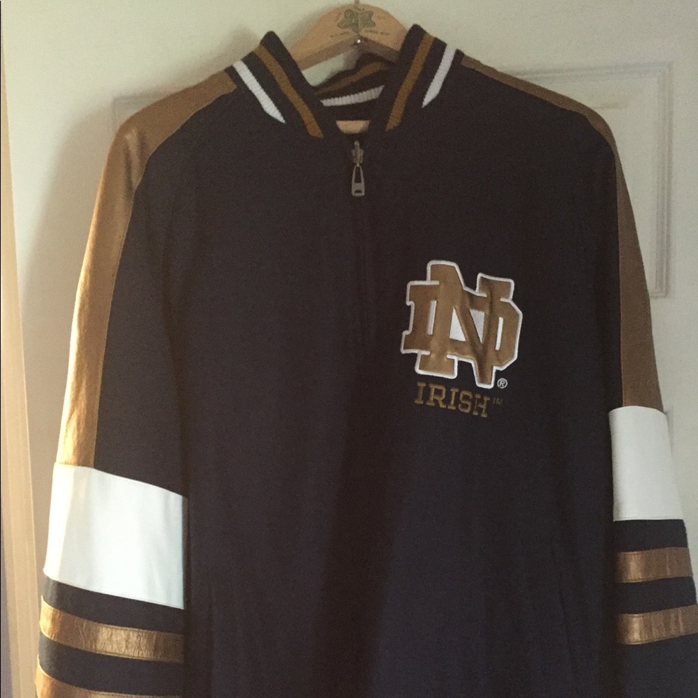 Notre Dame Lettermans Style reversible Jacket!!!