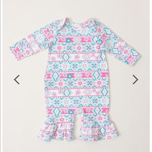 RicRac & Ruffles Fairisle Romper 12m
