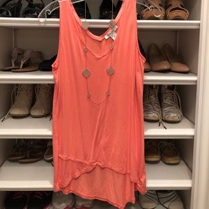 White House Black Market coral top