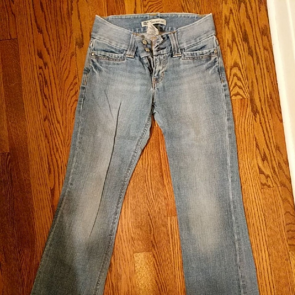 Gap- low rise boot cut jeans