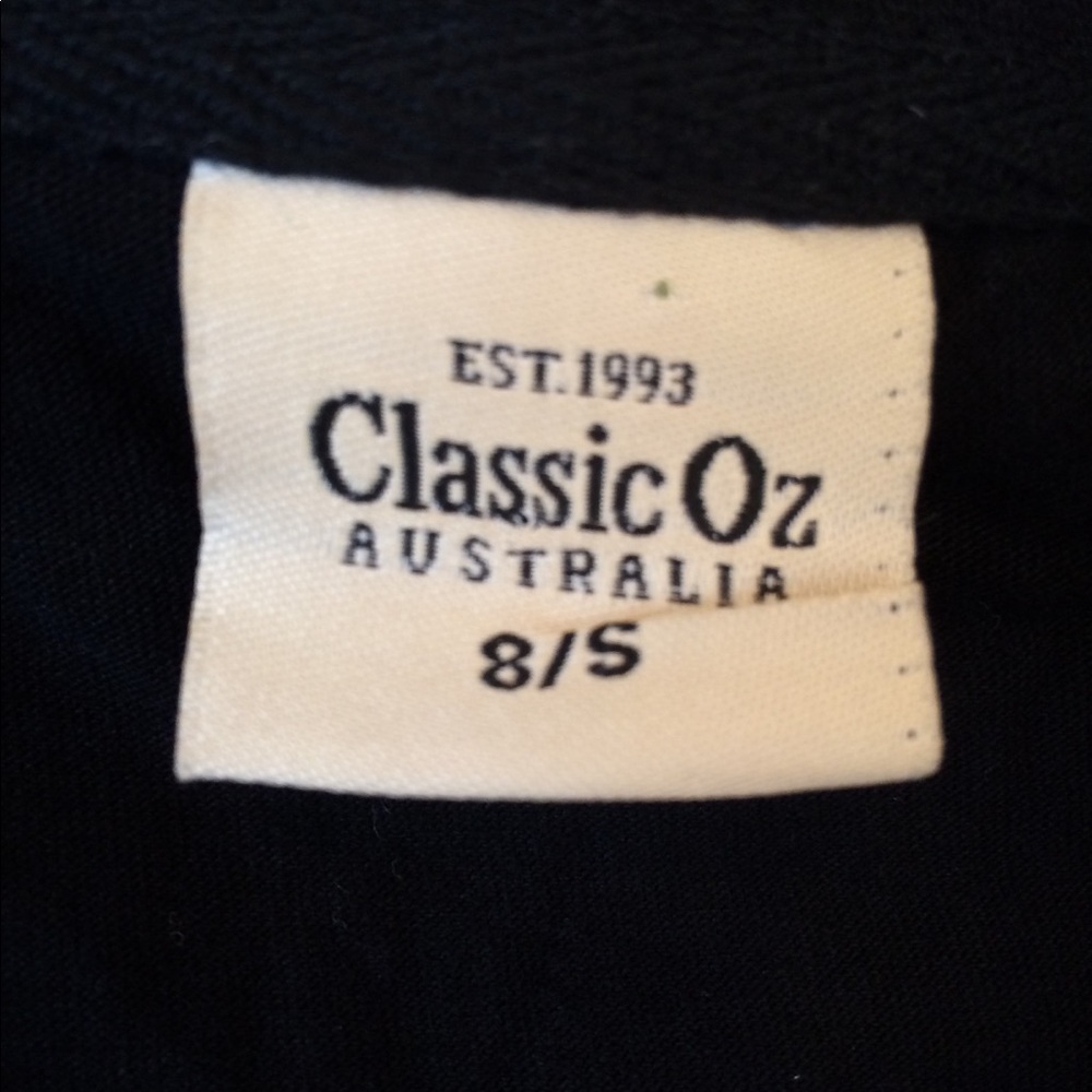T-shirt Black Classic Oz Australia Size 8 Small - Picture 4 of 5
