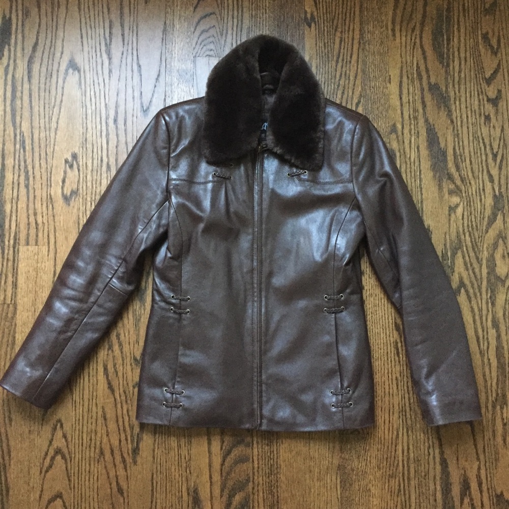 Soft Brown Leather Jacket - image 1