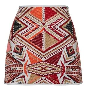 topshop jacquard skirt