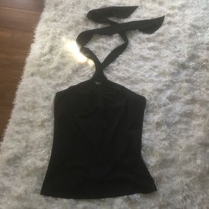 Michael by Michael Kors black halter top
