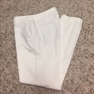 White ankle pants