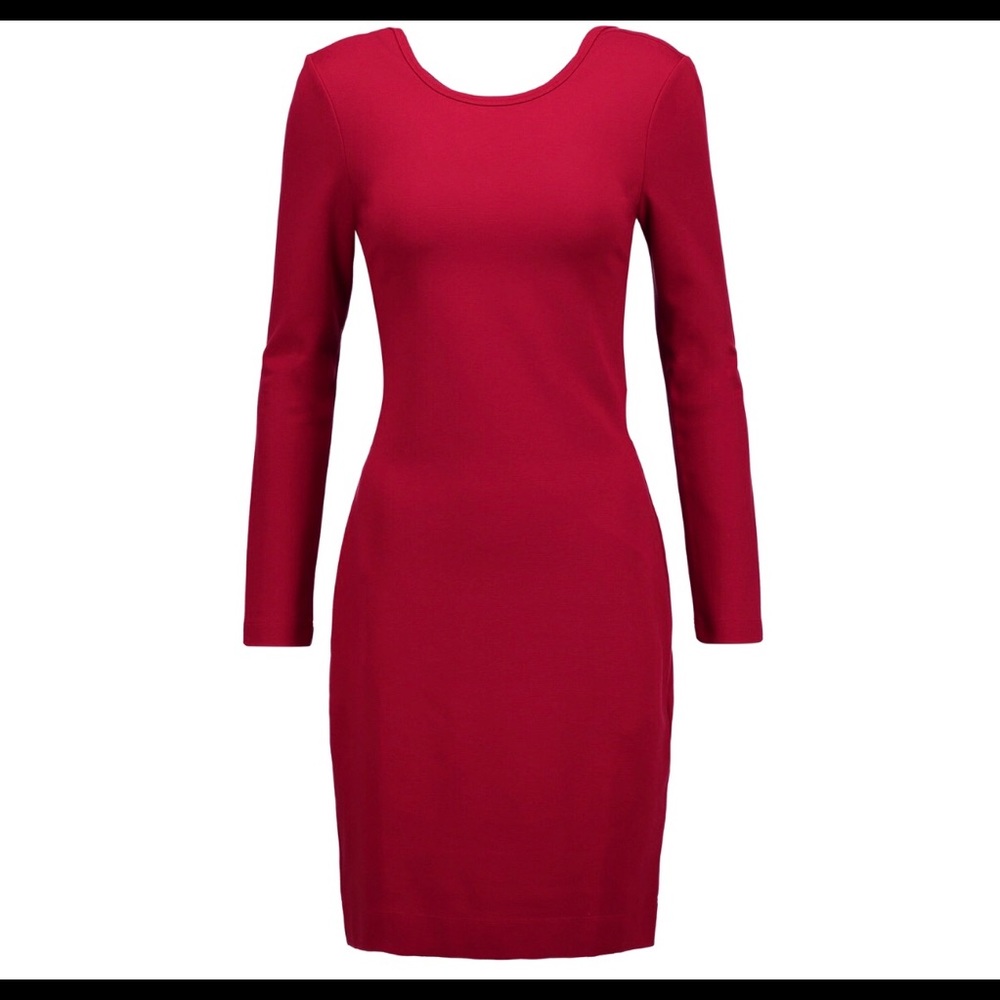 Cutout stretch jersey dress