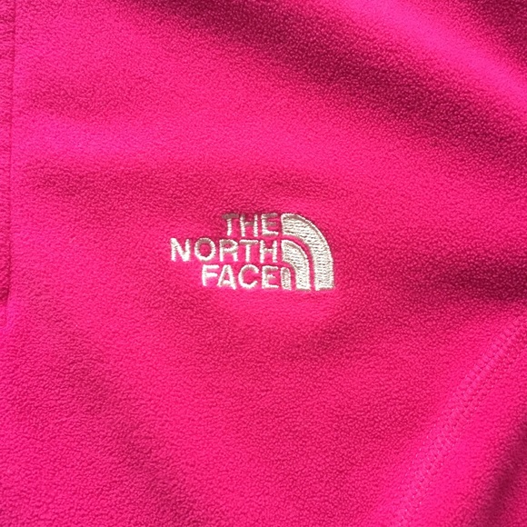 Pink North Face Glacier 1/4 Zip Fleece NWOT - Picture 3 of 4