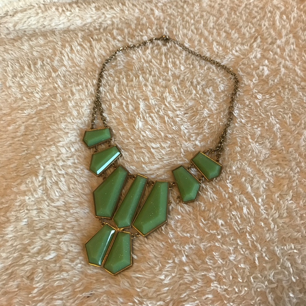 Green Statement Necklace