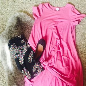 LuLaroe Carly-small, pink heathered