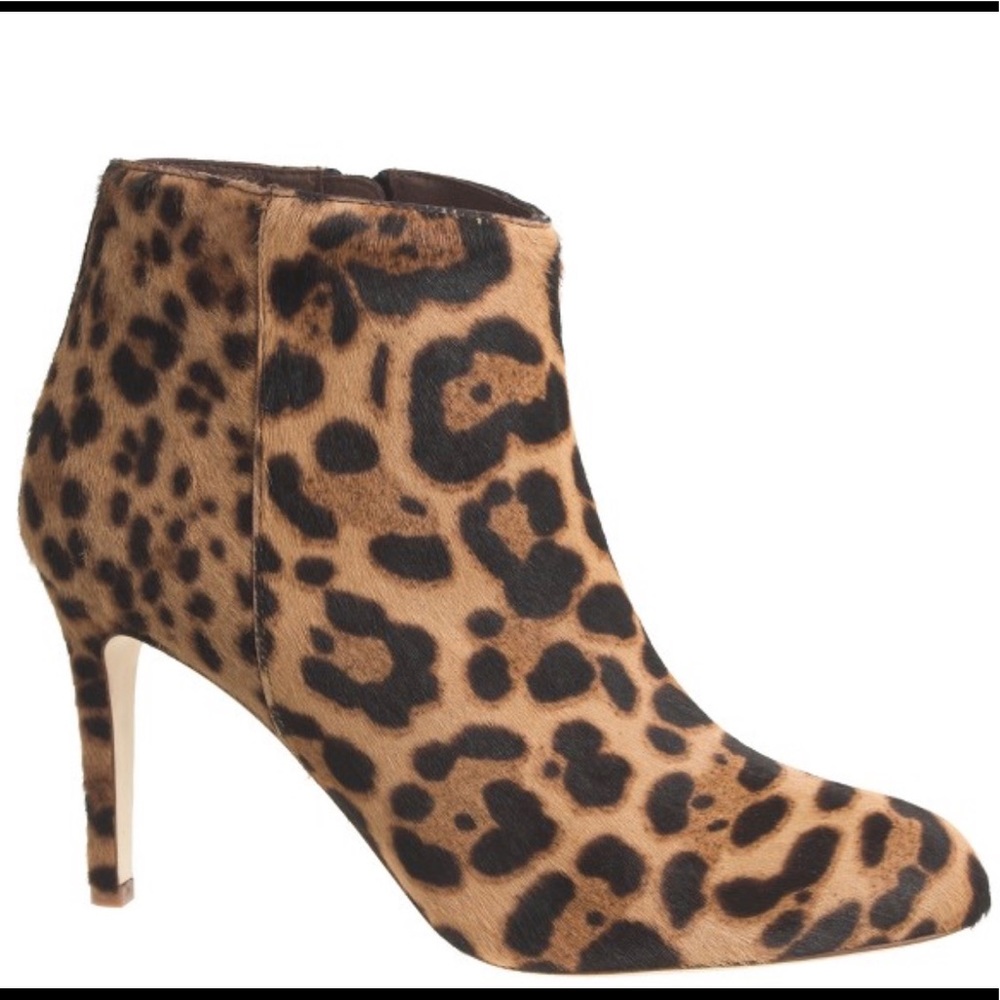 J. Crew collection B0287 leopard calf hair booties