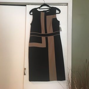 Black and brown Kasper dress