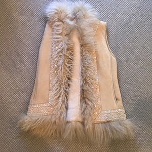 Tory Burch Shearling Vest