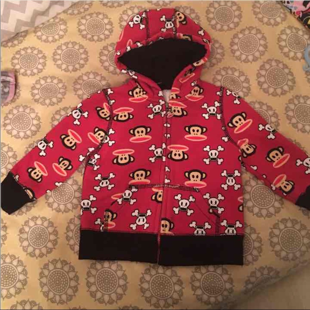 Small frank by Paul frank zip hoodie