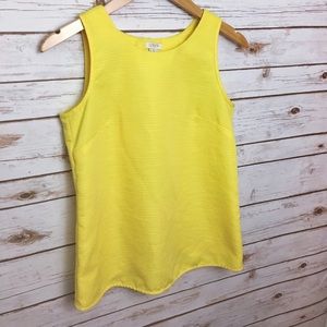 JCrew Yellow splitback tank