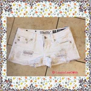 Miss Me white shorts - size 26