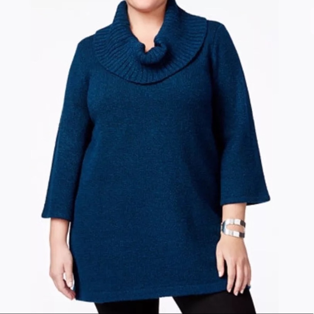 NEW Karen Scott Cowl Neck Sweater
