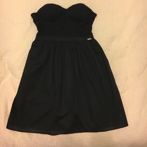 Guess, size M, black lace up dress