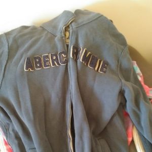 A leather dress jacket, and a mens Ambercrombie sw