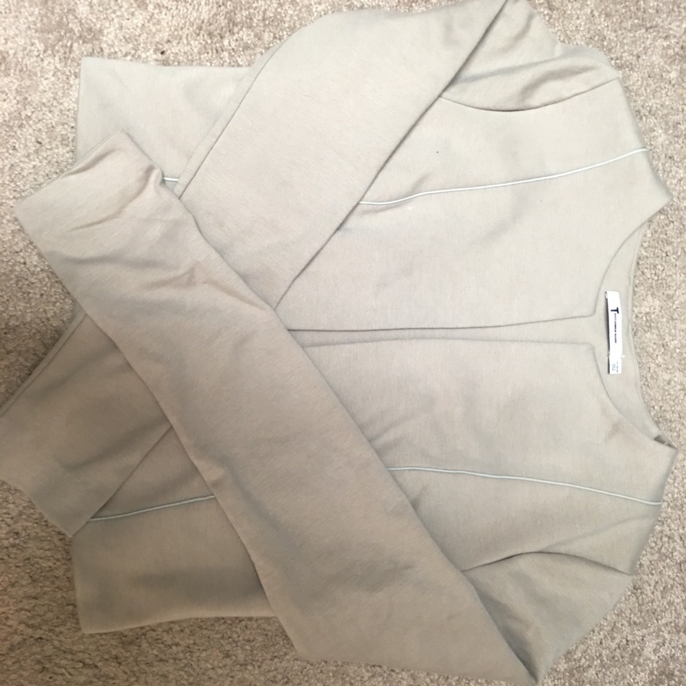 T by Alexander Wang Taupe crop jacket