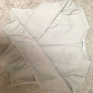 T by Alexander Wang Taupe crop jacket