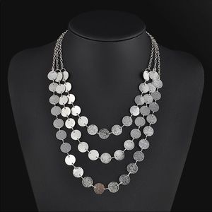 New silverCoins Necklace Vintage Jewelry