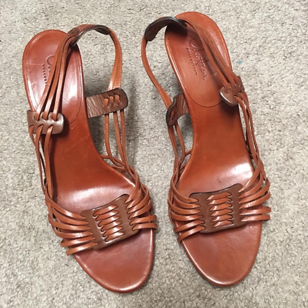 Cole Haan huarache style sandals.