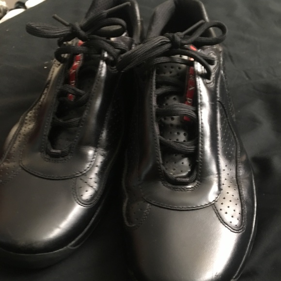 Prada low-tops Black leather - Picture 2 of 4