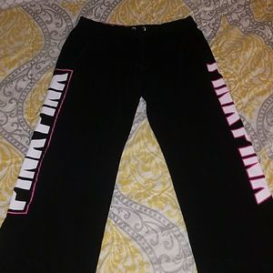 Pink boyfriend sweatpants